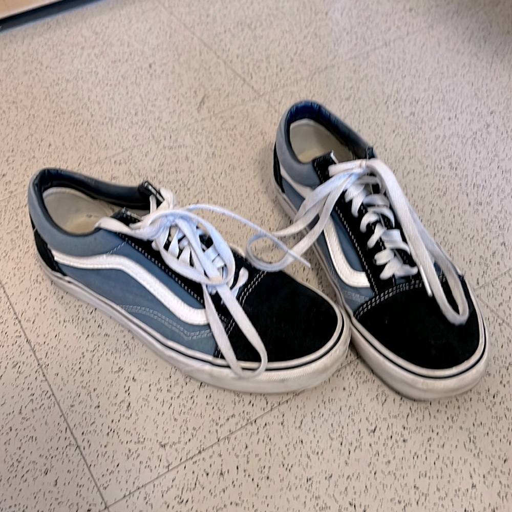 VANS BLACK&BLUE WOMENS US8